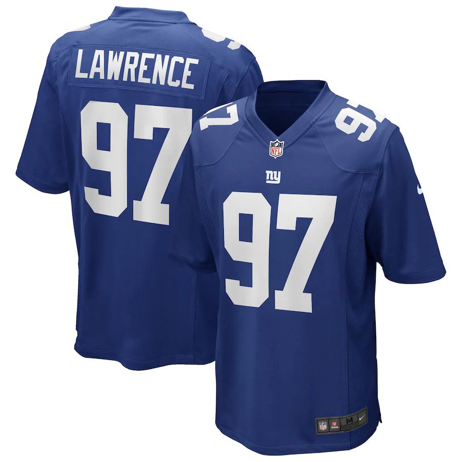 Men New York Giants #97 Dexter Lawrence Nike Royal Player NFL Jersey